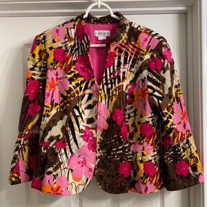 Andre Oliver Women's Pink Zip-up Jacket, Size 16